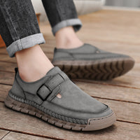Men's Hand-Sewn Breathable Leather Outdoor Casual Shoes