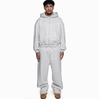 New Printed Street Fashion All-match Sweater Loose Straight Trousers Suit