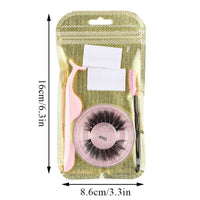 False Eyelashes Mink Hair Natural Bushy Round Set Beauty Tools