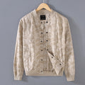 Spring And Summer New Men's Youth Linen Cotton Yarn-dyed Jacquard Casual Jacket