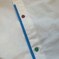 Contrast Color Pocket Loose Shirt Men And Women