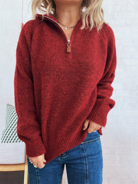 Solid Color Casual Hooded Knitted Sweater For Women
