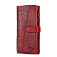 Leather Multi-function Zip Fastener Wallet
