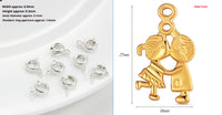 18K Gold Plated Strong Color Retention Spring Fastener