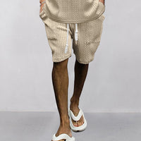 High Street Ins Multi-pocket Spring And Summer Straight Wide Sports Casual Jacquard Shorts