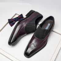 Men's Business Casual Leather Shoes Pointed Toe