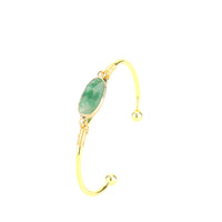 Crystal Stone Moonstone Gold-Edged Bracelet