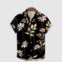 Mens Casual Stylish Lapel Shirt Top