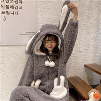 Cute Ears Long-sleeved One-piece Loungewear