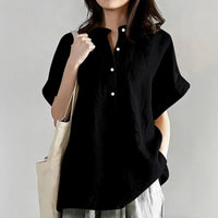 Mid-length And Long-sleeve Chic Casual Loose-fit T-shirt