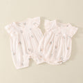 Newborn Short Sleeve Princess Rompers