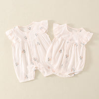 Newborn Short Sleeve Princess Rompers