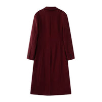 Women's Slim Temperament Long Overcoat Outerwear