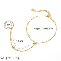 Women's European And American Titanium Steel Rhinestone Zircon Anklet
