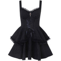 Elegant And Minimalist Black Slip Dress