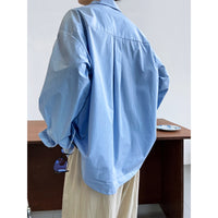 French Casual Simple Solid Color Shirt For Women