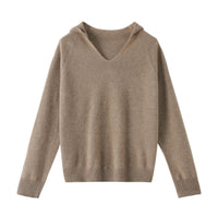 Pure Wool Skin-friendly Front Line Ready-made Garments Hooded Sweater