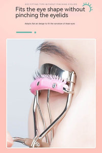 Natural Curling Eyelash Curler With Comb Girls Eyelash Beauty Auxiliary Tools Portable Wide Angle Eyelash Curler