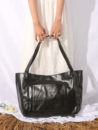 Women's Big Bag Strap Soft Leather Portable Shoulder