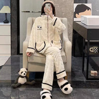 Casual Warm Flannel Pajamas For Women