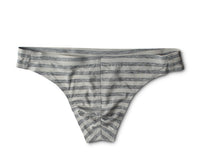 Men's Ice Silk Underwear Stripe Low Waist One-piece