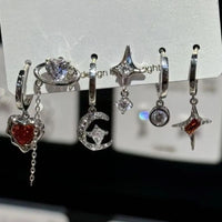 6-Piece Sweet  Cool Butterfly Stud Earring Set