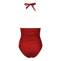 New One-piece Halter Hot Spring Swimming Swimsuit For Women