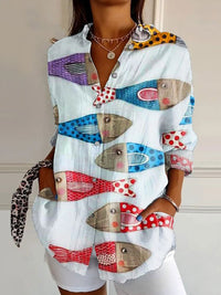 Women's Fashion Summer Pattern Printed 3D Shirt