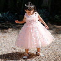 Children's Three-dimensional Flower Puffy Dress