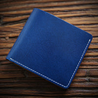 Men's Fashion Handmade Vintage First Layer Cowhide Short Money Clip
