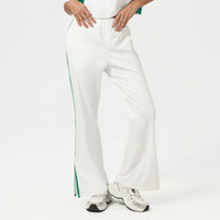 Loose-fit Athletic Wide-leg Pants With Pockets And A Straight Leg