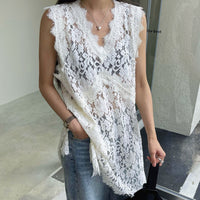 Lace Sleeveless Vest Dress Women