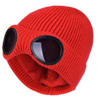 Autumn And Winter Outdoor Plus Velvet Warm Knitted Woolen Hat