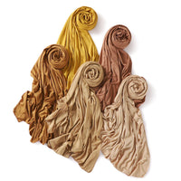 56 Colors Solid Color Modal Scarf Small Size Monochrome Jersey Veil Mercerized Cotton Scarf