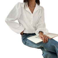 Vacation Button-up Long Sleeve Shirt Jacket