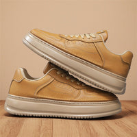 Versatile Leather British Retro Men's Casual Shoes
