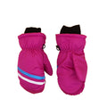 Children's Thick Geometric Print Warm Ski Gloves