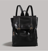 Soft Leather Uniform Backpack Large Capacity Computer Backpack