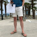 Men's Loose Straight Shorts Simple Solid Color Casual Shorts