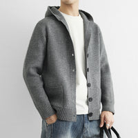 Korean-style Solid Color Trendy Casual Hooded Sweater