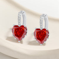 Women's High-End Light-Luxury Silver Heart Ear Clips
