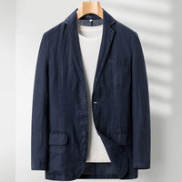 Linen Loose Plus Size Suit Men's Casual Jacket