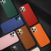 Leather Mobile Phone Case Half Bag Oil Edge Anti-fall