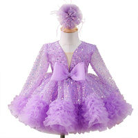 Creative Western Style Girl Purple Tulle Tutu Skirt