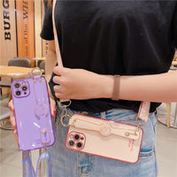 Compatible with Apple , Mobile Phone Shell New Wristband Electroplating 6D Soft Shell Applicable