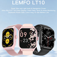 Multifunctional Bluetooth Calling Heart Rate Blood Pressure Sleep Monitoring Sports Health LT10 Smart Watch