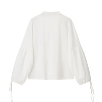 Women's Fashion Simple Bamboo Linen Shirt