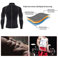 Men's Running Sports Yoga Sauna Fitness Suit