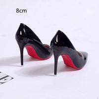 Pumps Women's Stiletto Heel Pointed Toe Sexy High Heels Shallow Mouth Super High Heel Solid Color