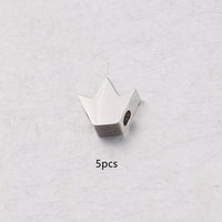 Crown Small Hole Bead Stainless Steel Mirror DIY Loose Beads